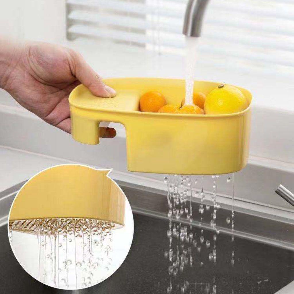 1 Rổ Đựng Rau Củ Quả Ráo Nước Tự Dính Cỡ Lớn