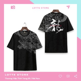 Áo Thun Nam In Hình Rồng 3D Mẫu Hot lotte store