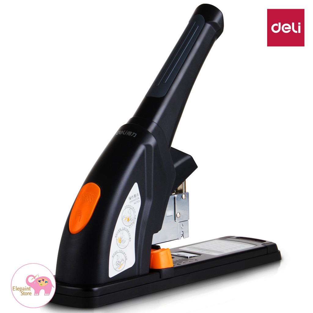 Dập ghim 120 tờ Deli 0386 (có trợ lực)