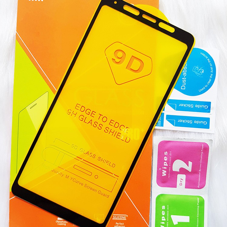 Cường lực samsung A9 2018/ A9S FULL MÀN cao cấp, tặng giấy lau màn hình