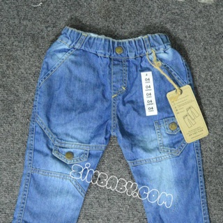 Quần jean cạp chun cho bé trai