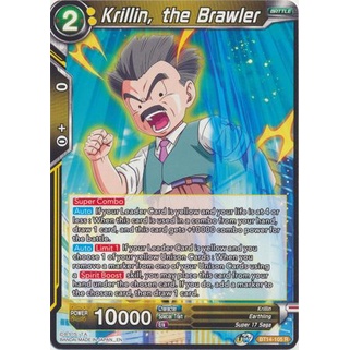 Thẻ bài Dragonball - TCG - Krillin, the Brawler / BT14-105'