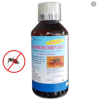 Thuốc diệt muỗi Permethrin 50EC - Chai 1000ml CHÍNH HÃNG