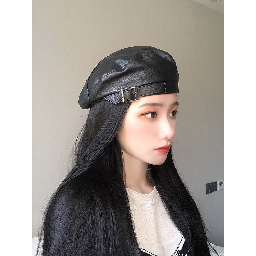 Mũ nồi bằng da PU thời trang cho nữ
