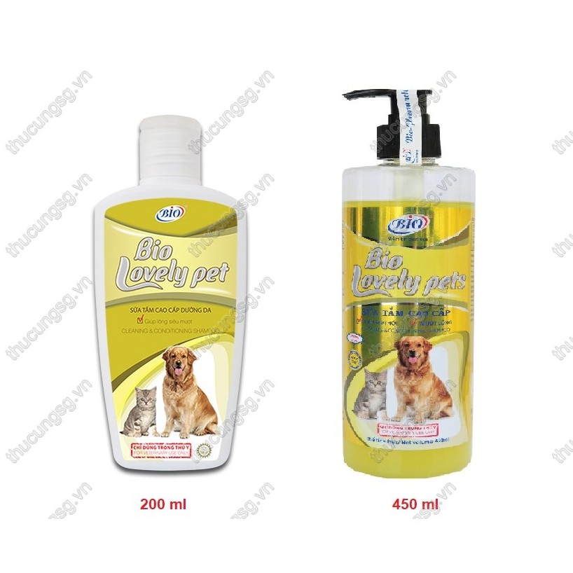 Bio lovely pet - Sữa tắm dưỡng da lông khử mùi cao cấp