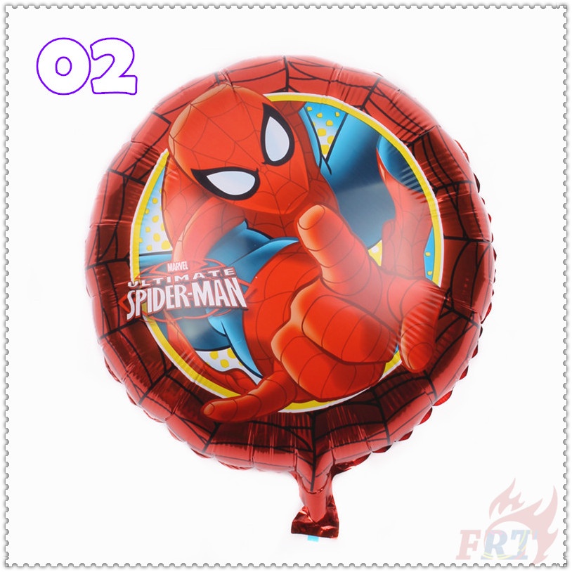 Bong bóng lá nhôm 18 inch họa tiết người nhện trang trí tiệc sinh nhật