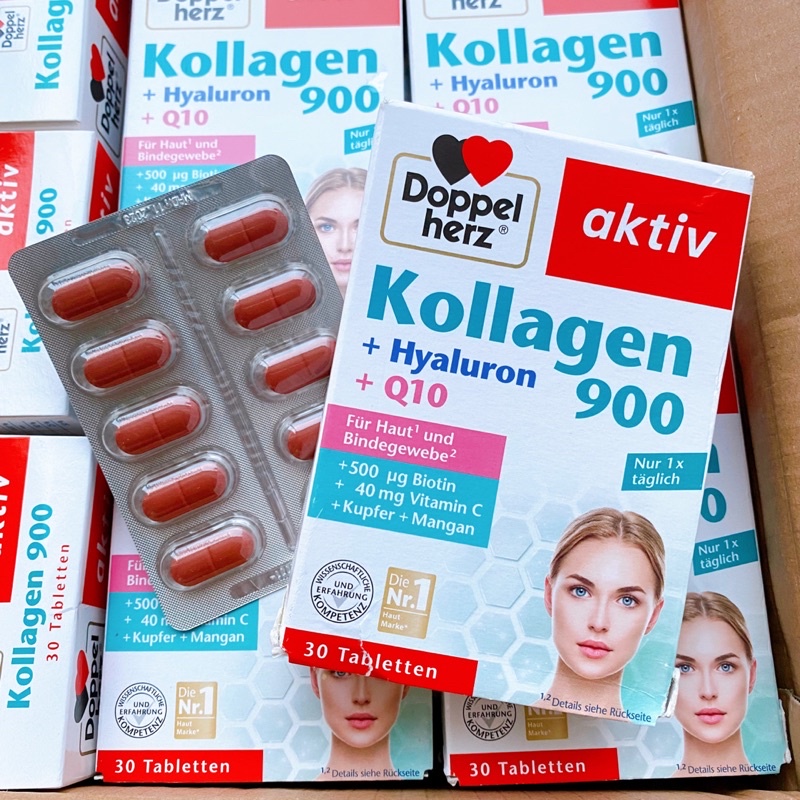 Collagen thủy phân Chống lão hóa DoppelHerz Kollagen 900