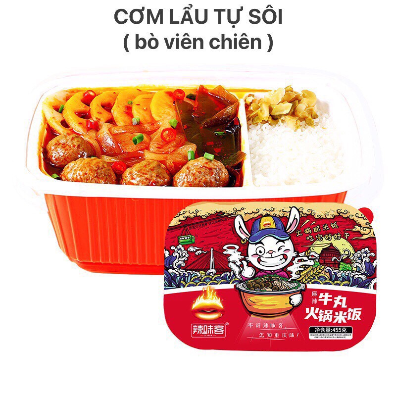 [SIÊU HOT] Cơm Lẩu Tự Sôi Trùng Khánh Siêu Cay - Hộp To 455gr