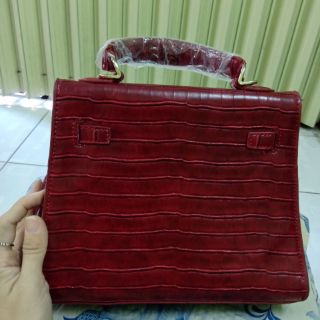 Túi công so da sần size 25
