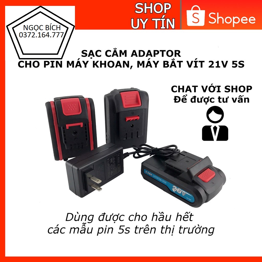Sạc Pin Máy Khoan Pin 26V Dùng Cho Được Máy 21V,28V,26V,24V