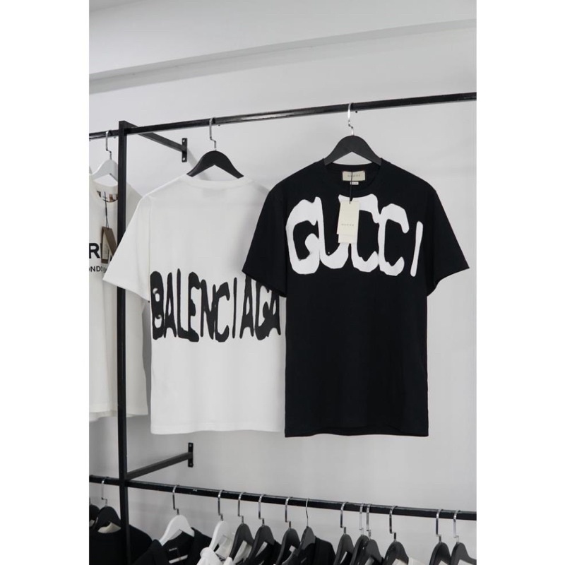 Áo Thun Unisex GUCCI Tay Lỡ Vải Cotton Cao Cấp mã TG96 - Full tem tag