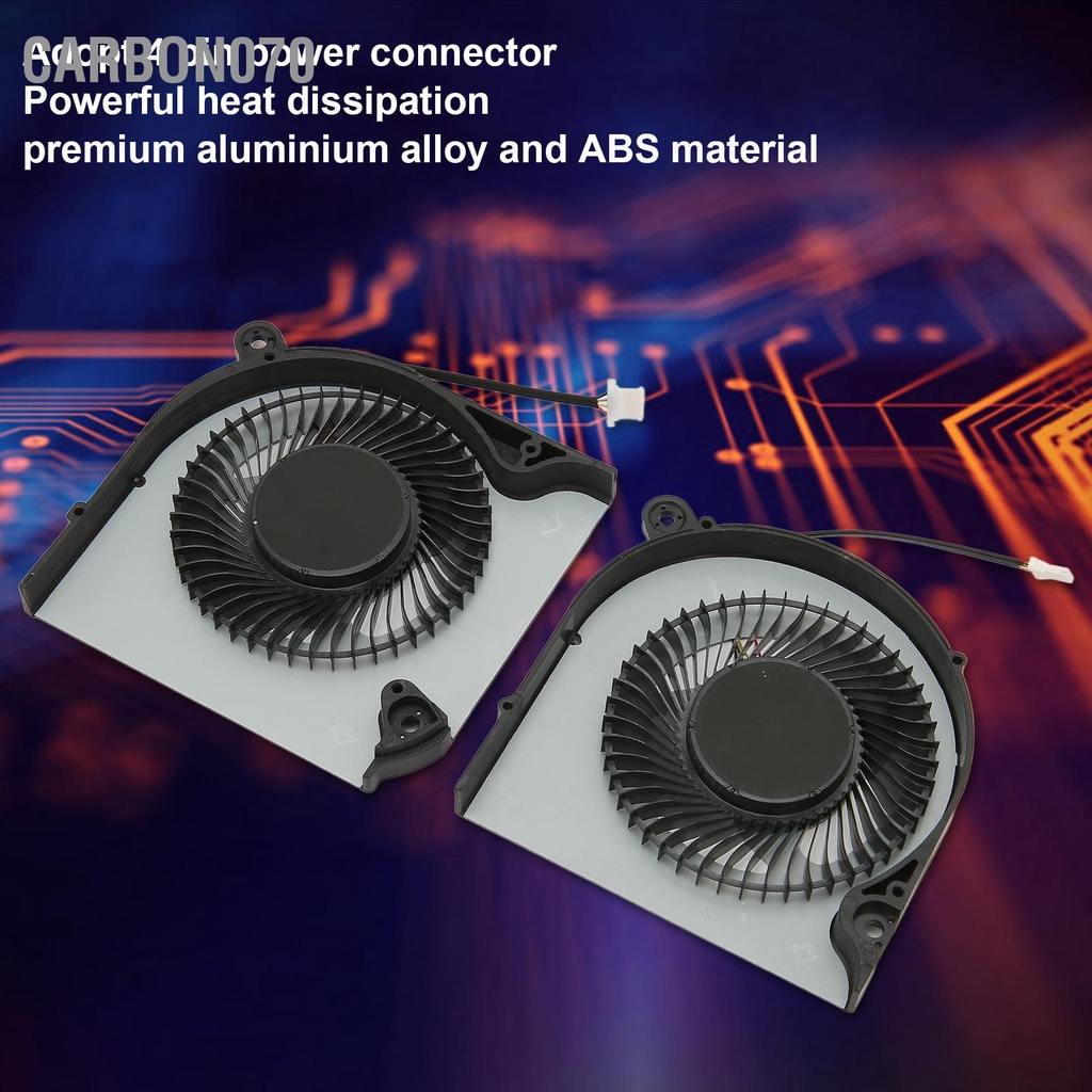 Carbon070 Quạt làm mát CPU Nitro 5 Hợp kim nhôm ABS bền bỉ 4Pin Lắp đặt dễ dàng GPU cho AN515 43 54