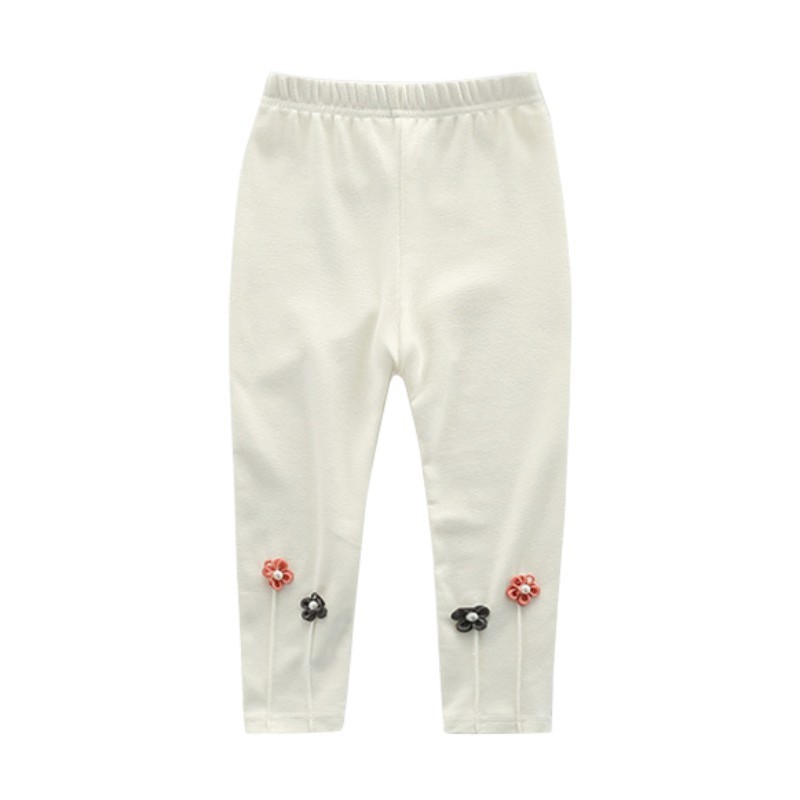Quần legging thêu hoa cho trẻ