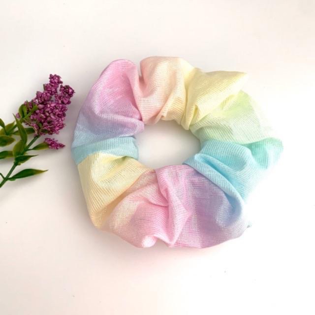 Cột tóc srumchies cầu vòng hot 2020