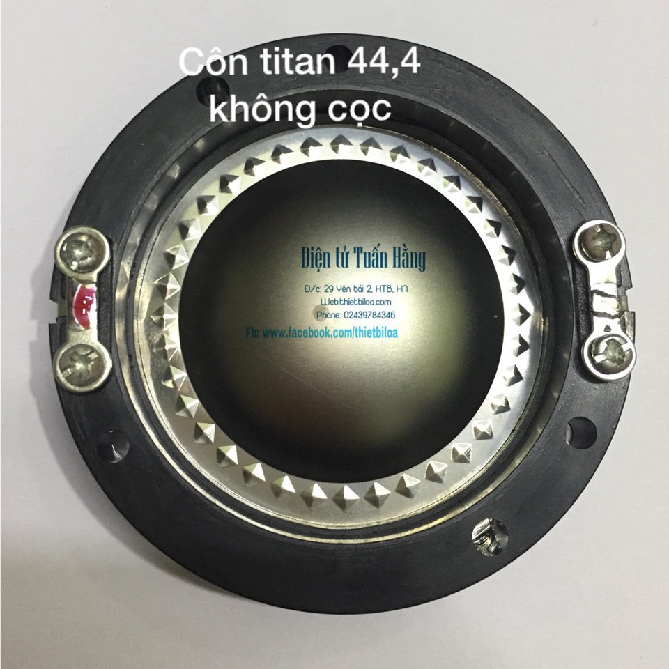 coil (côn) loa tép titan 44,44 không cọc .-Linh kiện thay thế sửa chữa loa