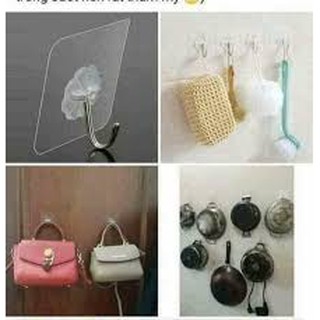 Combo 10 Miếng Dán Treo Đồ Lên Tường Siêu Dính