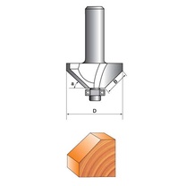 Mũi phay gỗ vát 45 độ có bi Tideway cao cấp