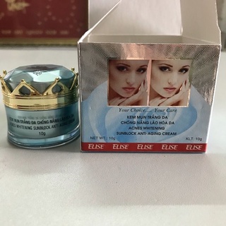 Kem dưỡng trắng da ngừa mụn chống nắng giảm lão hóa da  4in 1 elise 10g