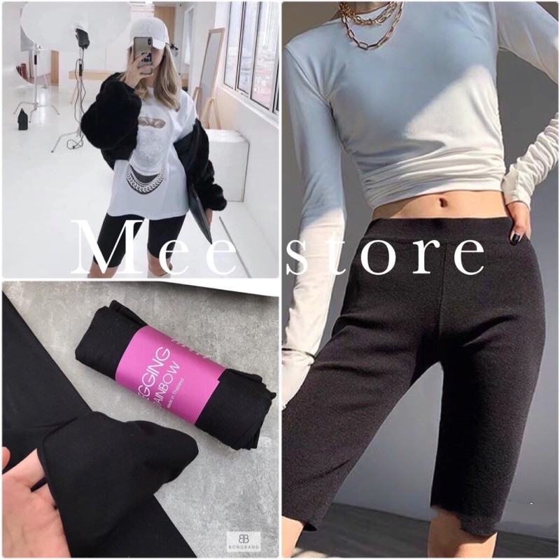 Quần Legging Lửng🌸Freeship🌸 Quần Legging Đùi RAINBOW Thái Nâng Mông Tôn Dáng Siêu Hot