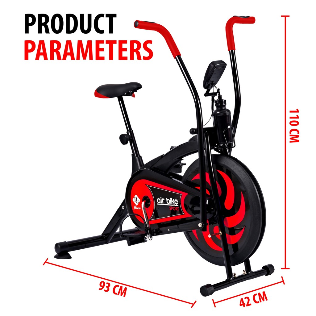 GYM19 Xe đạp tập thể dục 8701-Red mẫu 2021 air bike