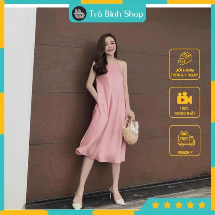 đầm suông , váy suông, cami yếm lụa, Chất lụa cực xịn xò  TT 03