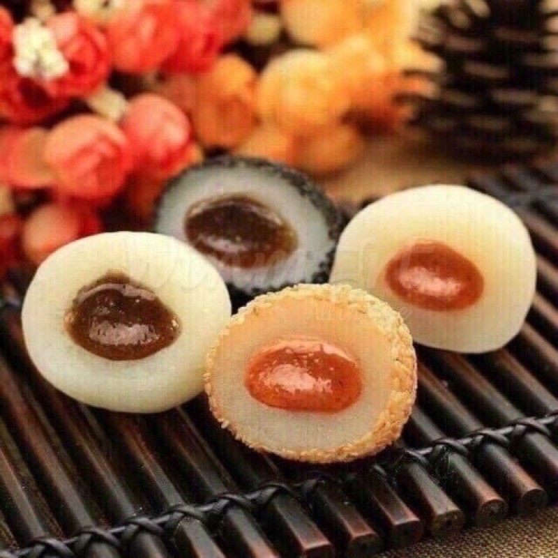 Một thùng bánh Mochi mini có nhân mix đủ 4 vị như hình Đài Loan thùng 2kg