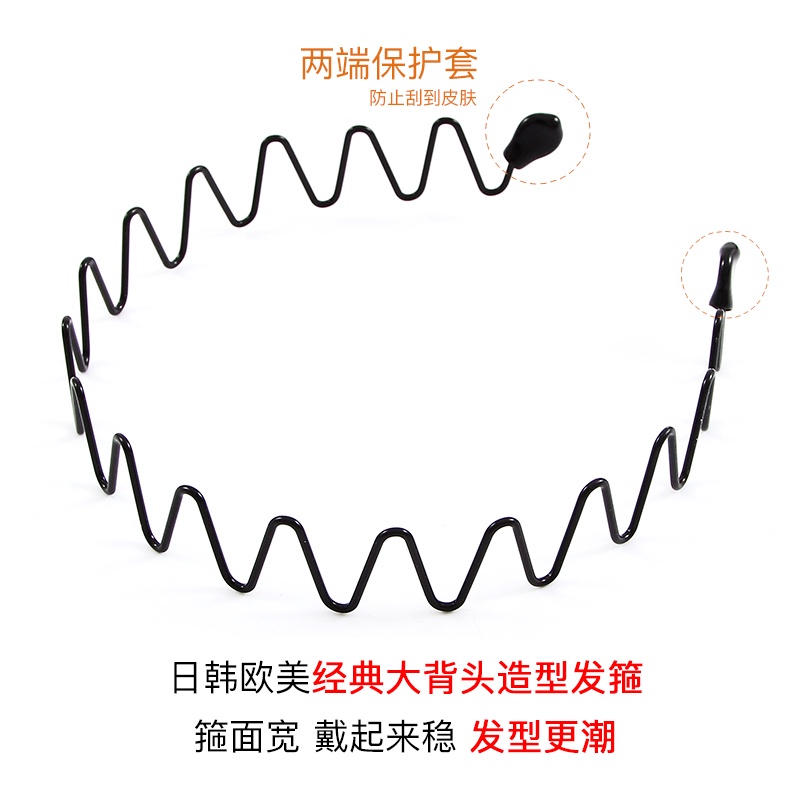 Kẹp Tóc Thể Thao Gợn Sóng Đơn Giản Thời Trang Hàn Quốc Cho Nam