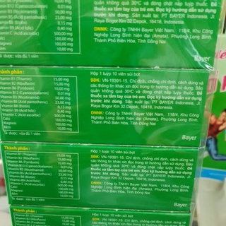 Viên sủi Berocca vị cam,xoài