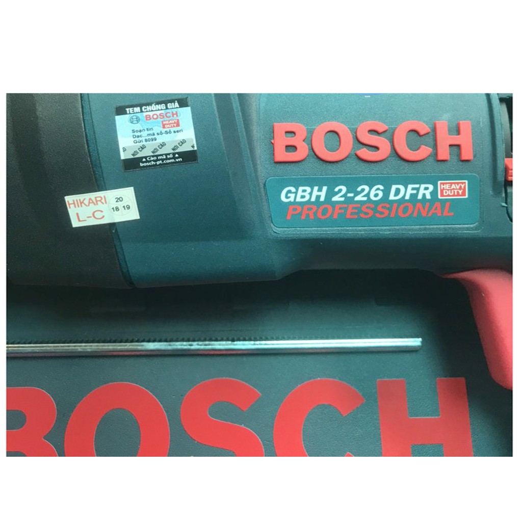 Máy khoan đục bê tông 3 chức năng Bosh 2-26 - Công suất 800w - Hàng công ty xuất dư - Có tem chống giả - Made in Germany