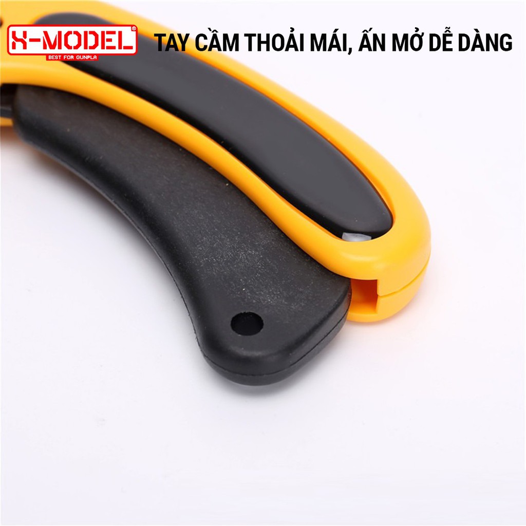 Dao cắt lưỡi tròn đa năng dụng cụ làm mô hình gundam XM45 phụ kiện XMODEL lưỡi thép không rỉ, khóa bấm cố định