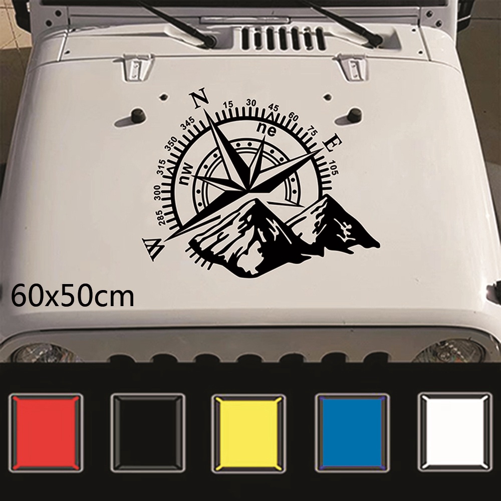 Miếng dán bằng chất liệu vinyl in họa tiết độc đáo 50 x 60cm dùng trang trí ô tô