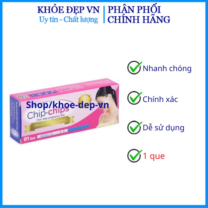 Que thử thai HCG nhanh chóng , tiện lợi, chính xác 1 que