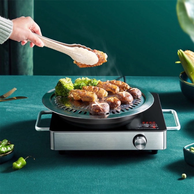 Bếp điện từ hồng ngoại Sokany cao cấp 2200W không kén nồi, bảng điều khiển bằng Gốm cao cấp