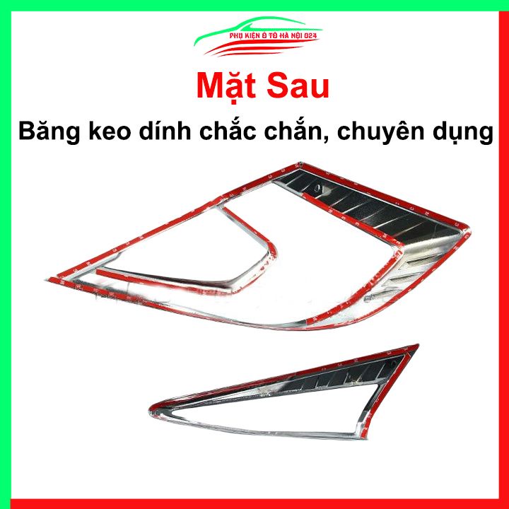 Ốp viền đèn pha hậu mạ crom Civic 2016-2019 chống trầy trang trí bảo vệ xe