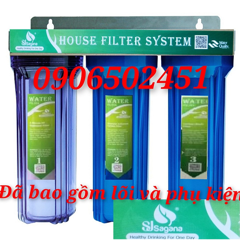 [FREESHIP 99K]_Bộ lọc nước sinh hoạt - lọc thô đầu nguồn 3 cấp ly 10 inch chuẩn | BigBuy360 - bigbuy360.vn