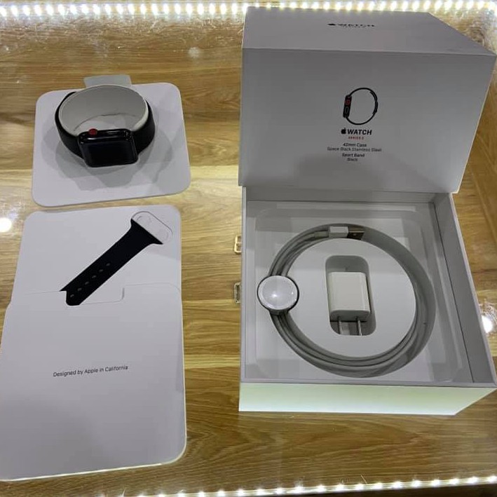 Đồng hồ Apple Watch Series 3 NHÔM | THÉP 38 42mm Đủ phụ kiện, bảo hành chính hãng 12 tháng 1 đổi 1 tại Hải iwatch