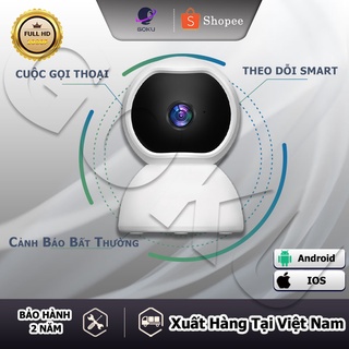 Camera wifi q12 1080p-2.0mp camera giám sát thông minh kèm thẻ nhớ