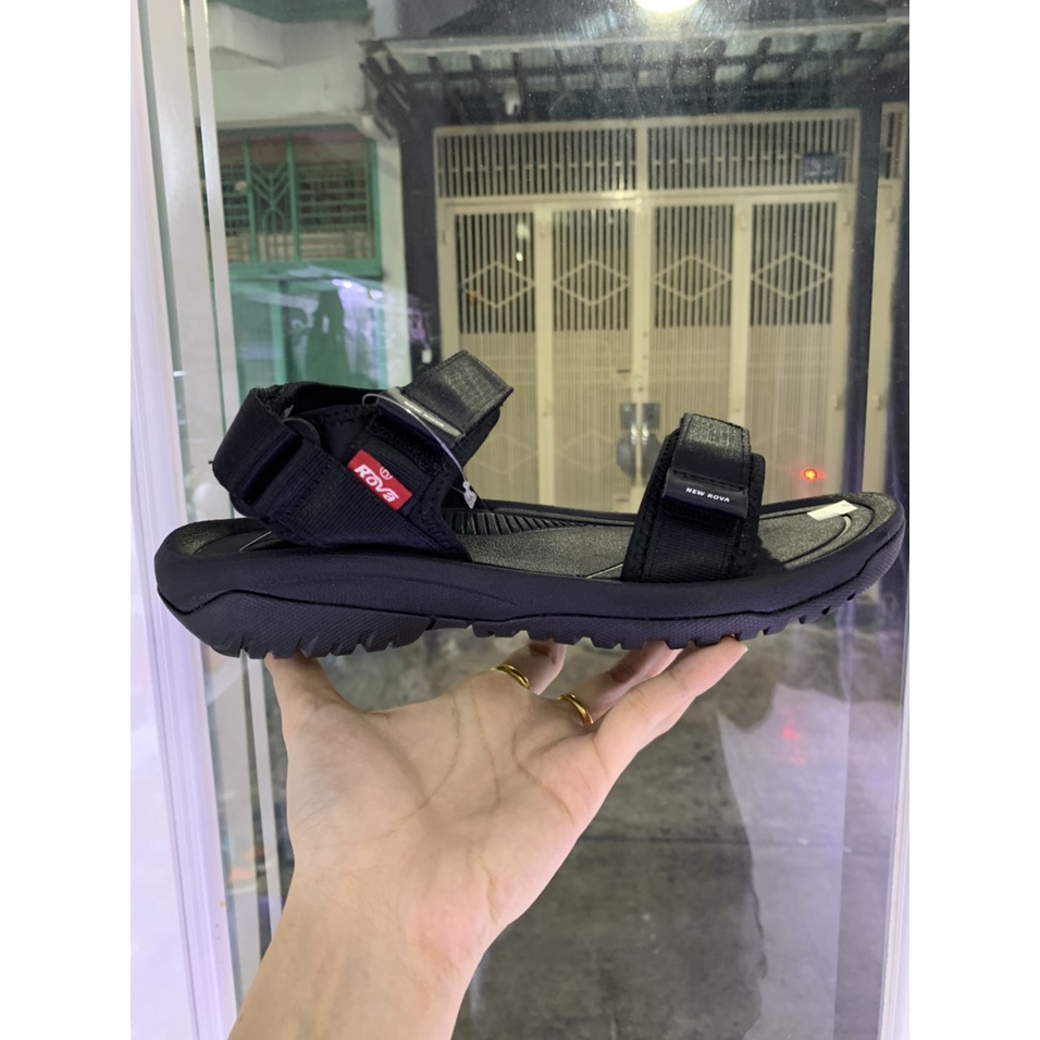 Giày Sandal Nam ROVA 2 quai ngang với thiết kế đế cao su đúc cao cấp chống trơn trượt