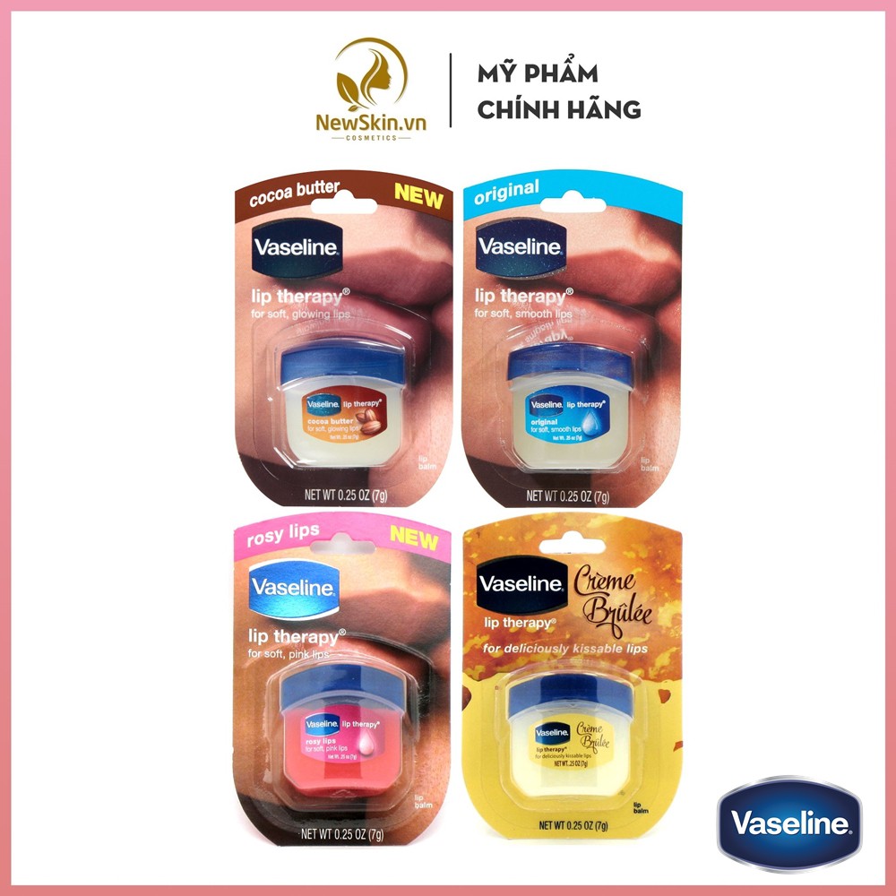 [Hàng Mỹ] Sáp Dưỡng Môi Vaseline Lip Therapy hũ mini 7g USA | BigBuy360 - bigbuy360.vn