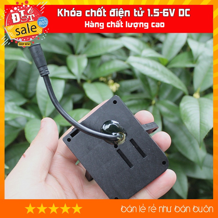 Khóa cửa, chốt cửa điện tử ,điện áp sử dụng nhỏ 1.5-6V DC tiết kiệm năng lượng  - Hàng thanh lý