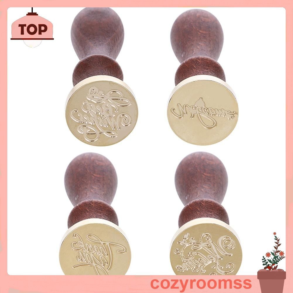 Con dấu gỗ khắc chữ trang trí thiệp