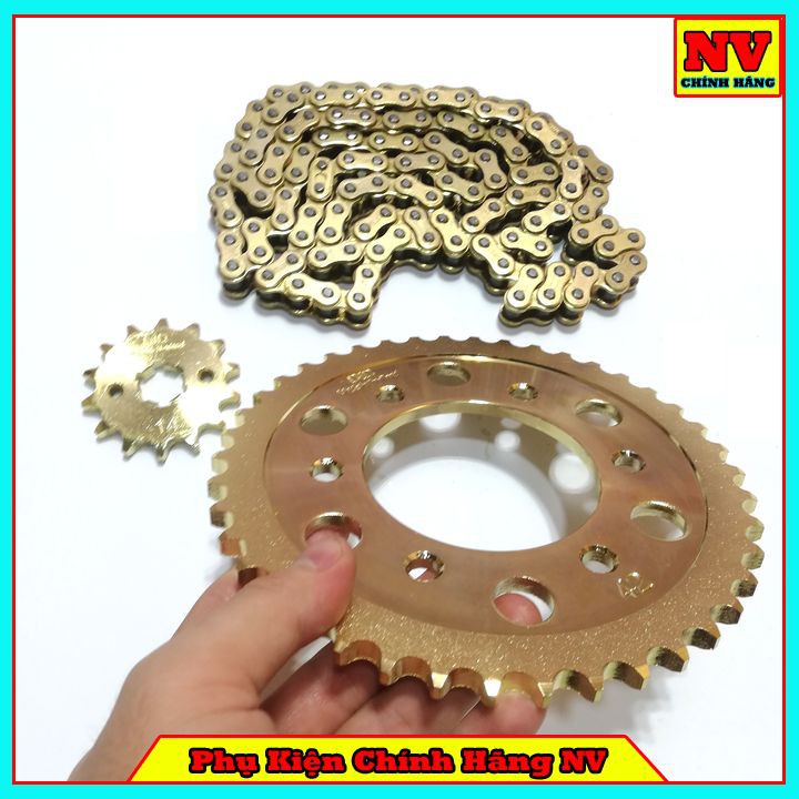 Bộ Nhông Sên Đĩa Vàng DID Cho Sirius FI, Wave, Dream, Exciter, Winner