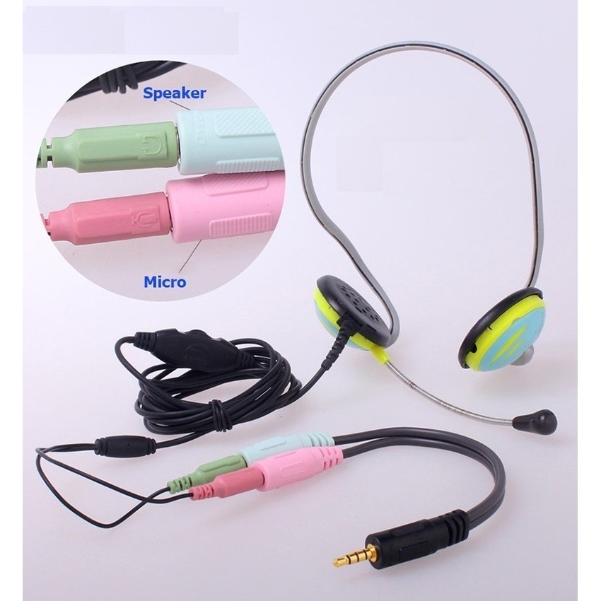 Cáp Chia Mic và Audio chuẩn 3.5 cho ĐIện thoại hát karaoke