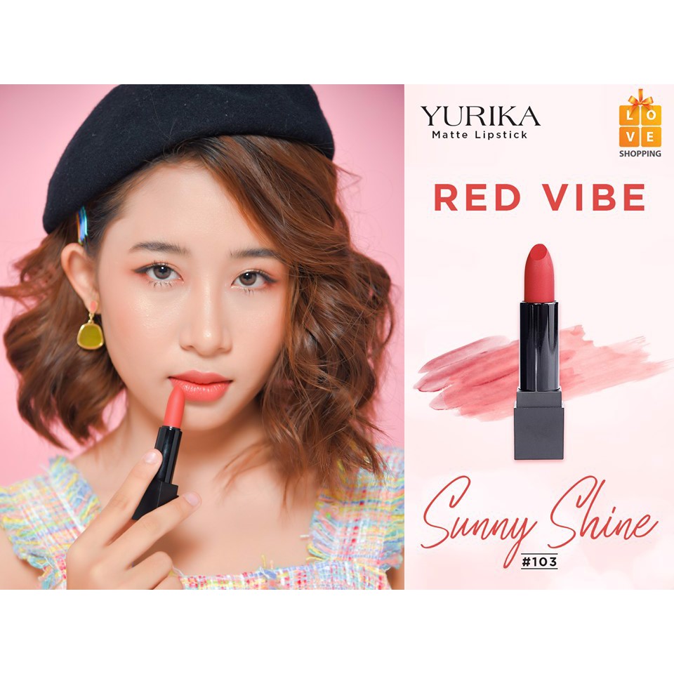 Set 02 thỏi Son YURIKA Matte Lipstick phá cách 05 màu lựa chọn