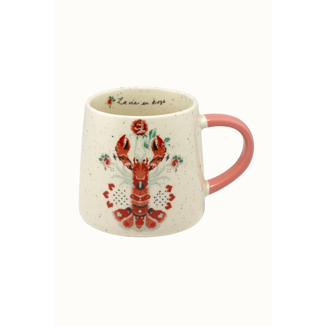 Cath Kidston - Ly/Billie Mug - Lobster &amp; Rose - Cream -1053821