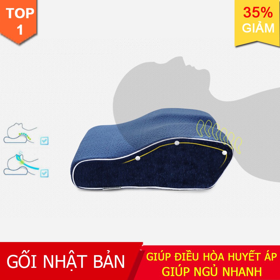 [GIẢM GIÁ SỐC] Gối NHẬT BẢN Chống Thoái Hóa Đốt Sống Cổ, Giúp Ngủ Nhanh, Hết Mất Ngủ, Chữa Ngáy Ngủ, Chống Trào Ngược