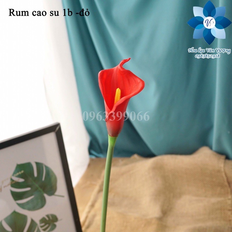 Cành hoa rum cao su cao cấp size lơn 60cm