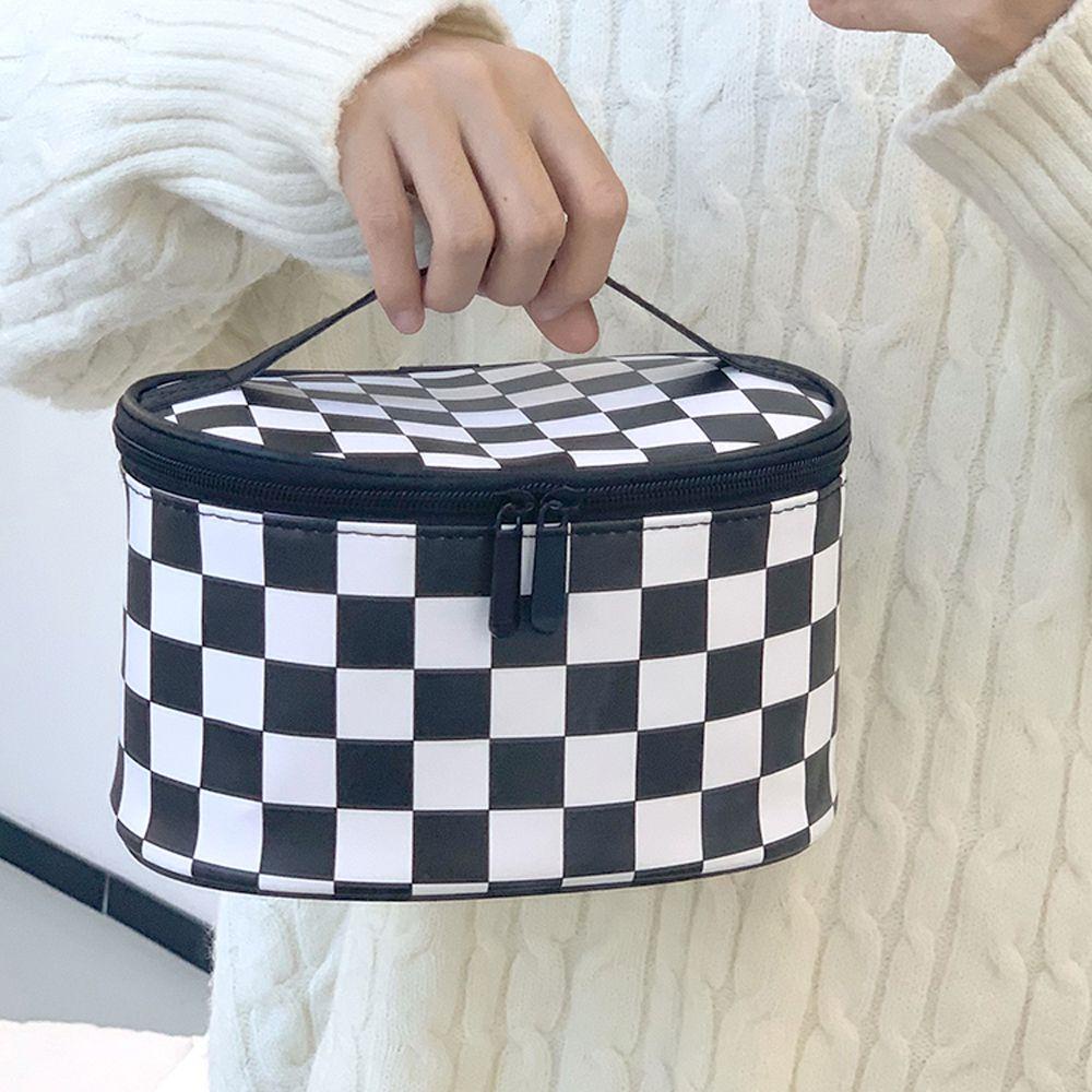 Túi Đựng Mỹ Phẩm Da PU Chống Thấm Nước Có Khóa Kéo Tiện Dụng Cho Nữ