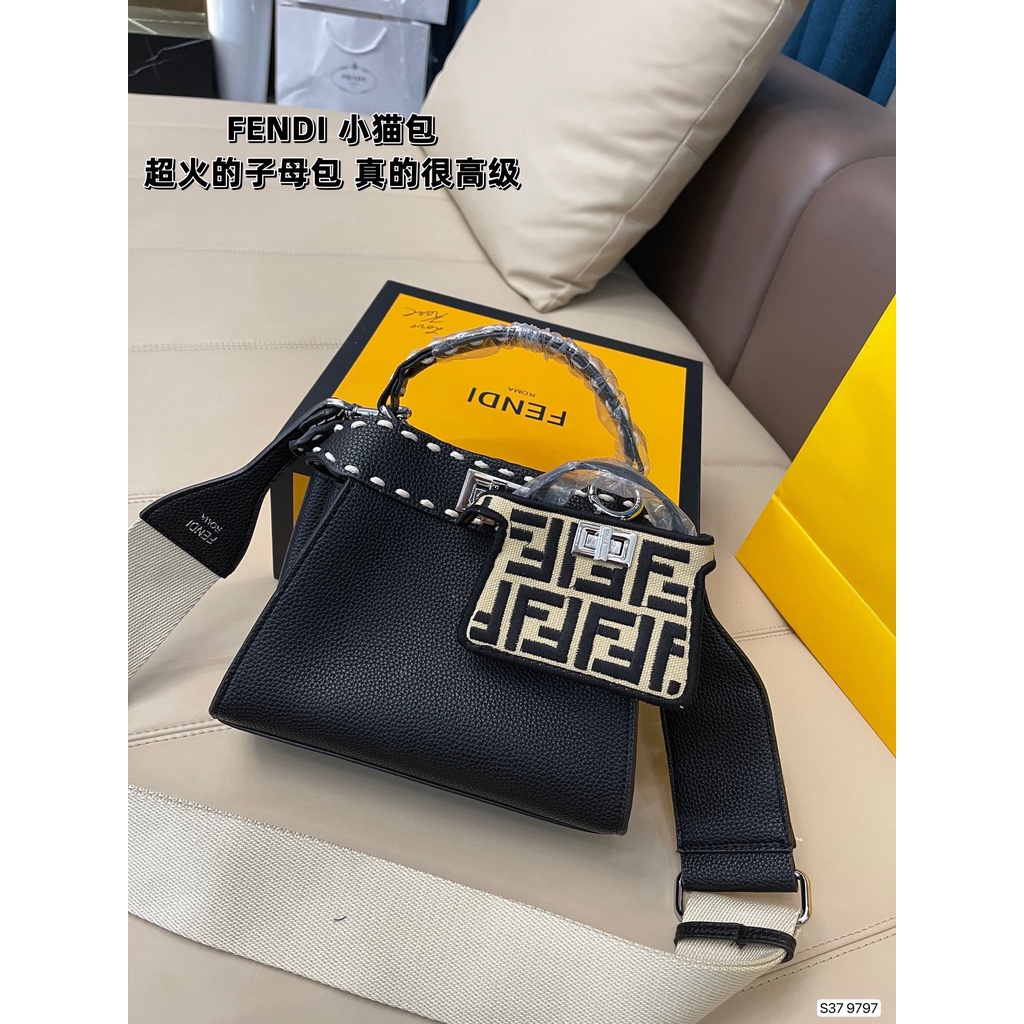 Túi xách nữ da thật 𝑭𝒆𝒏𝒅𝒊 FD cao cấp, thiết kế hiện đại, sang trọng