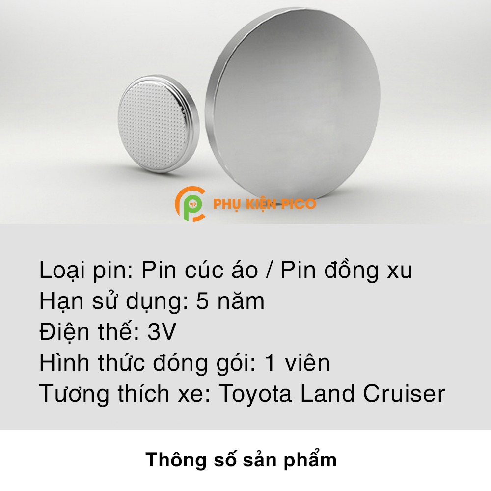 Pin chìa khóa ô tô Toyota Land Cruiser chính hãng sản xuất theo công nghệ Nhật Bản – Pin chìa khóa Toyota Land Cruiser